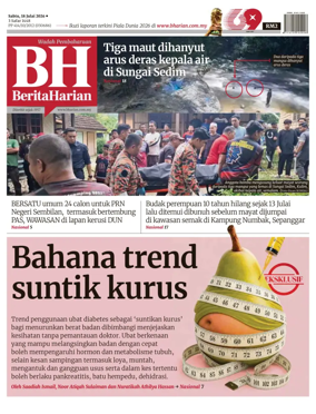 Cover of Berita Harian
