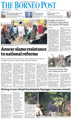 Cover of The Borneo Post (Sabah)
