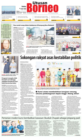 Cover of Utusan Borneo (Sarawak)