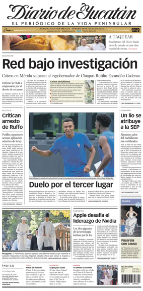 Cover of Diario de Yucatan
