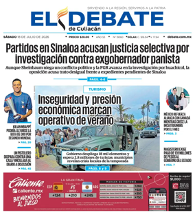 Cover of El Debate de Culiacan