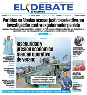 Cover of El Debate de Mazatlan