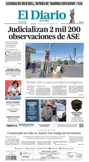 Cover of El Diario de Juarez