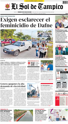 Cover of El Sol de Tampico