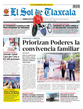 Cover of El Sol de Tlaxcala