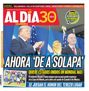 Cover of Periodico Al Dia (Salamanca)