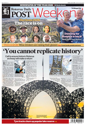 Cover of Rotorua Daily Post