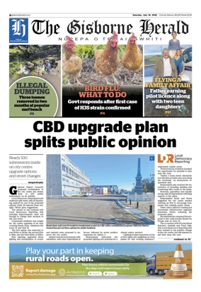 Cover of The Gisborne Herald (Saturday edition)