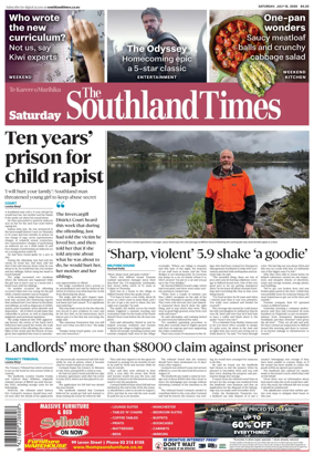 Cover of The Southland Times