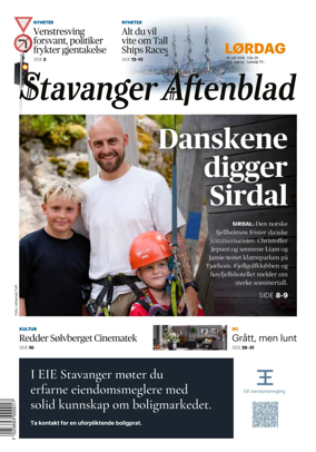 Cover of Stavanger Aftenblad