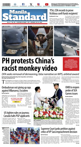 Cover of Manila Standard