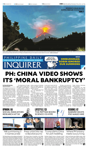 Cover of Philippine Daily Inquirer
