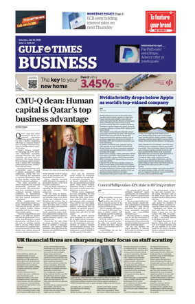 Cover of Gulf Times Business