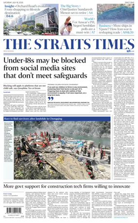 Cover of The Straits Times