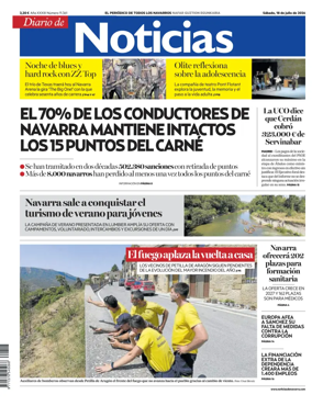 Cover of Diario de Noticias (Spain)