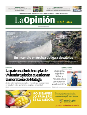 Cover of La Opinion de Malaga