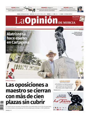 Cover of La Opinion de Murcia