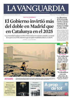 Cover of La Vanguardia