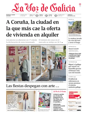 Cover of La Voz de Galicia (A Coruna)