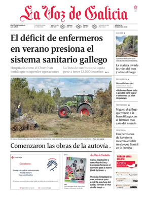 Cover of La Voz de Galicia (Carballo)