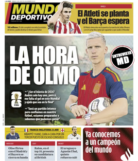 Cover of Mundo Deportivo (At. Madrid)
