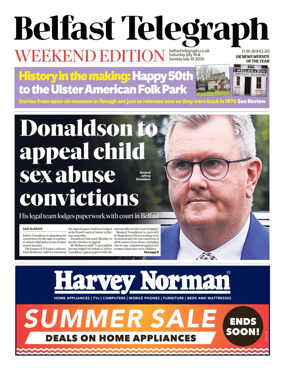 Cover of Belfast Telegraph