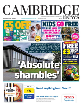 Cover of Cambridge News