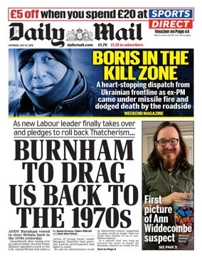 Cover of Daily Mail