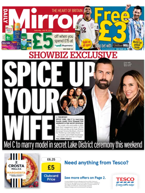 Cover of Daily Mirror