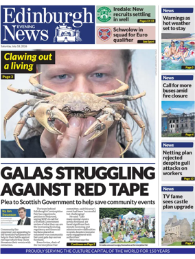 Cover of Edinburgh Evening News