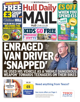 Cover of Hull Daily Mail