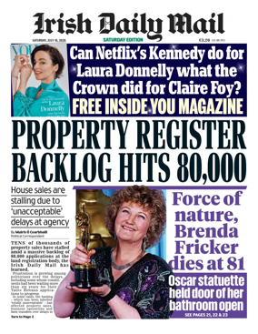 Cover of Irish Daily Mail