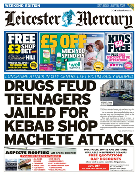 Cover of Leicester Mercury