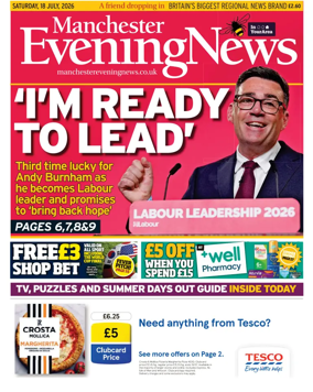 Cover of Manchester Evening News