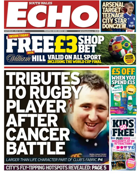 Cover of South Wales Echo