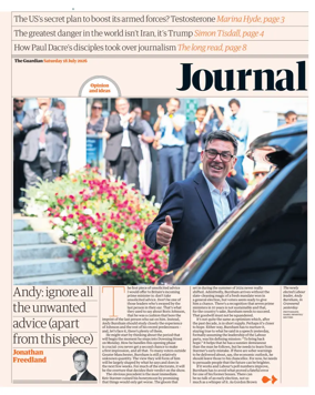 Cover of The Guardian e-paper Journal