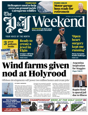 Cover of The Press and Journal (Inverness Highlands and Islands)