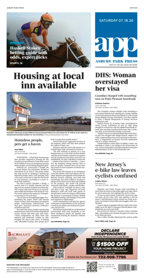 Cover of Asbury Park Press