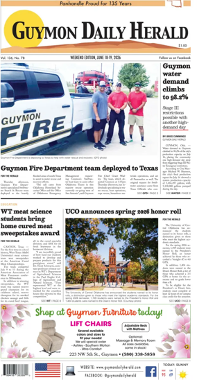 Cover of Guymon Daily Herald