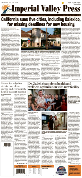 Cover of Imperial Valley Press