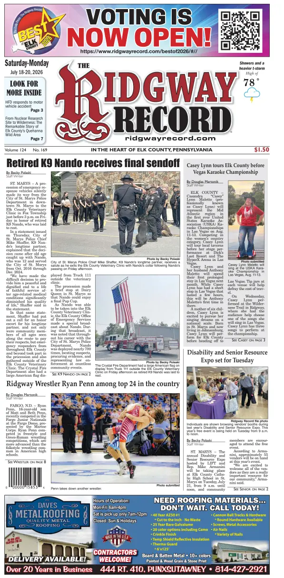 Cover of Ridgway Record