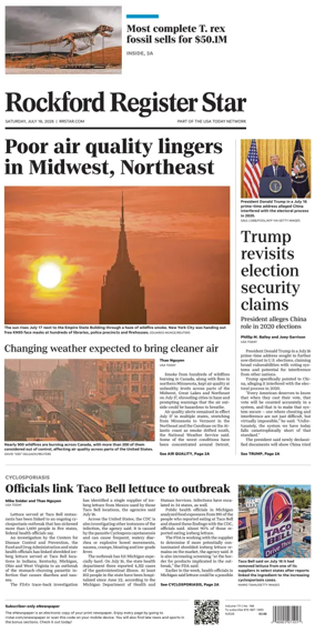 Cover of Rockford Register Star