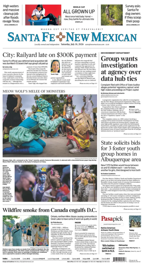 Cover of Santa Fe New Mexican