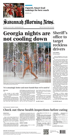 Cover of Savannah Morning News