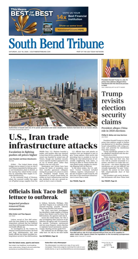 Cover of South Bend Tribune