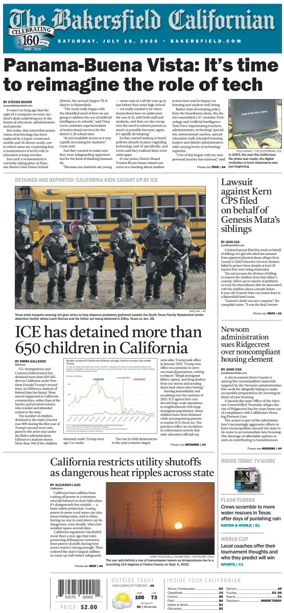 Cover of The Bakersfield Californian