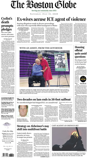 Cover of The Boston Globe
