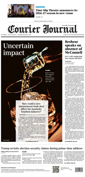 Cover of The Courier-Journal (Louisville)