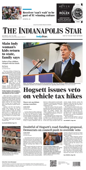 Cover of The Indianapolis Star
