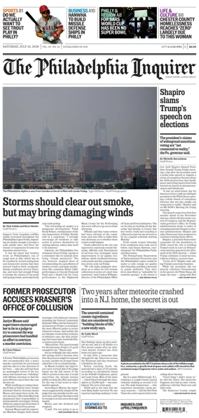 Cover of The Philadelphia Inquirer (South Jersey edition)